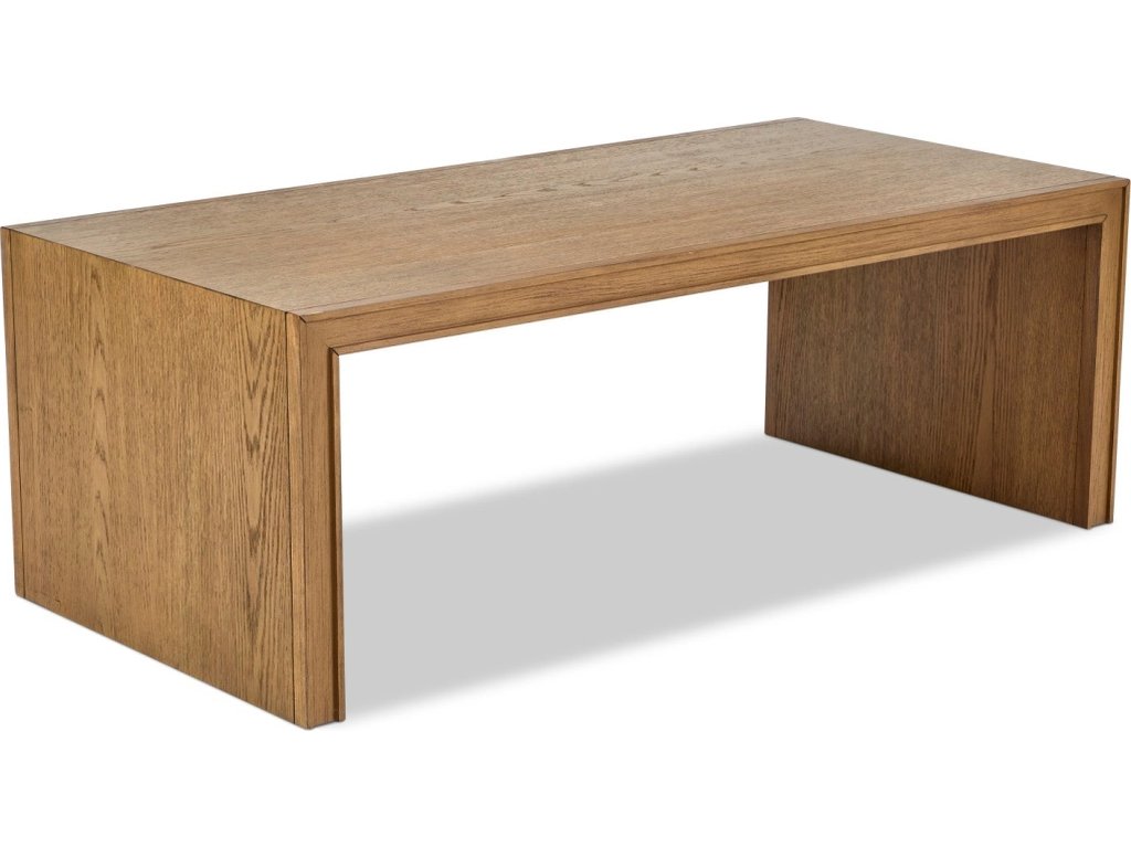 Waterfall Brown Rectangular Coffee Table - main image