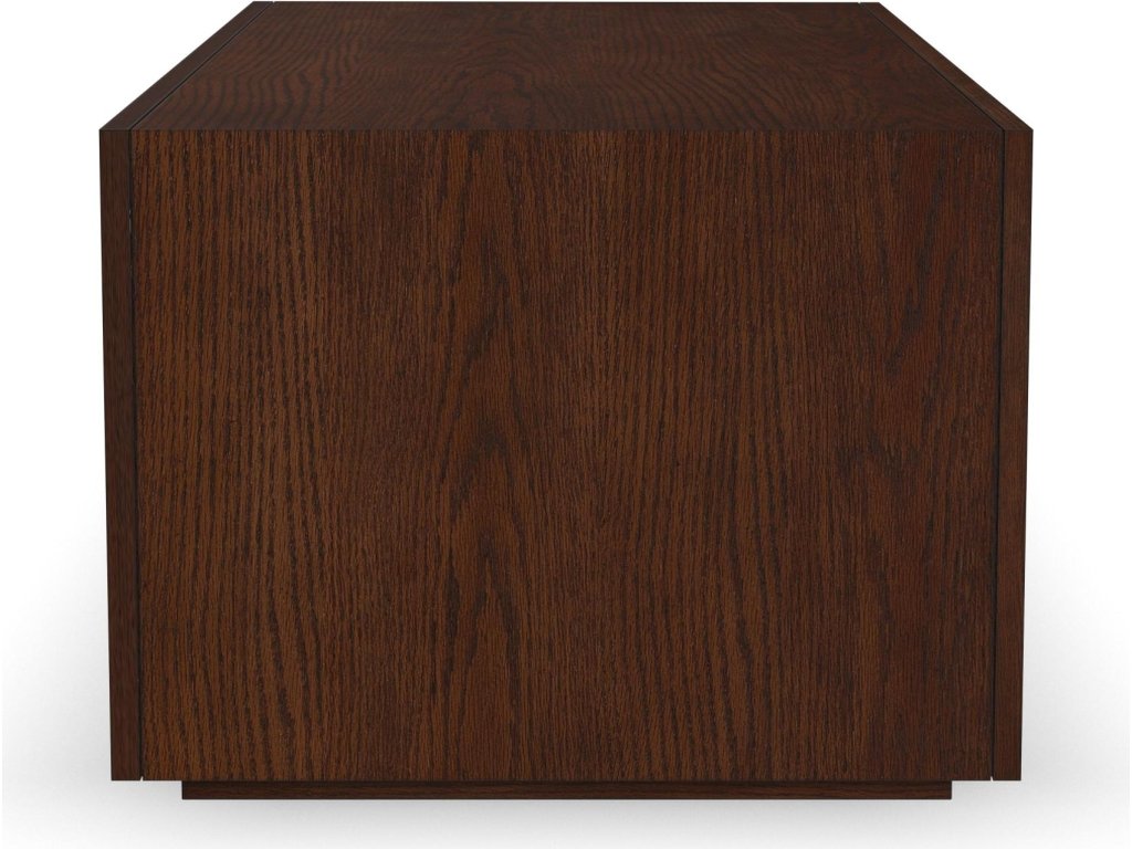 Waterfall Brown Rectangular Coffee Table with Casters - image 3