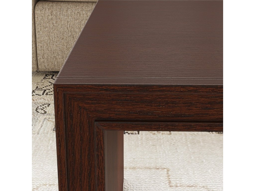 Waterfall Brown Rectangular Coffee Table - image 4