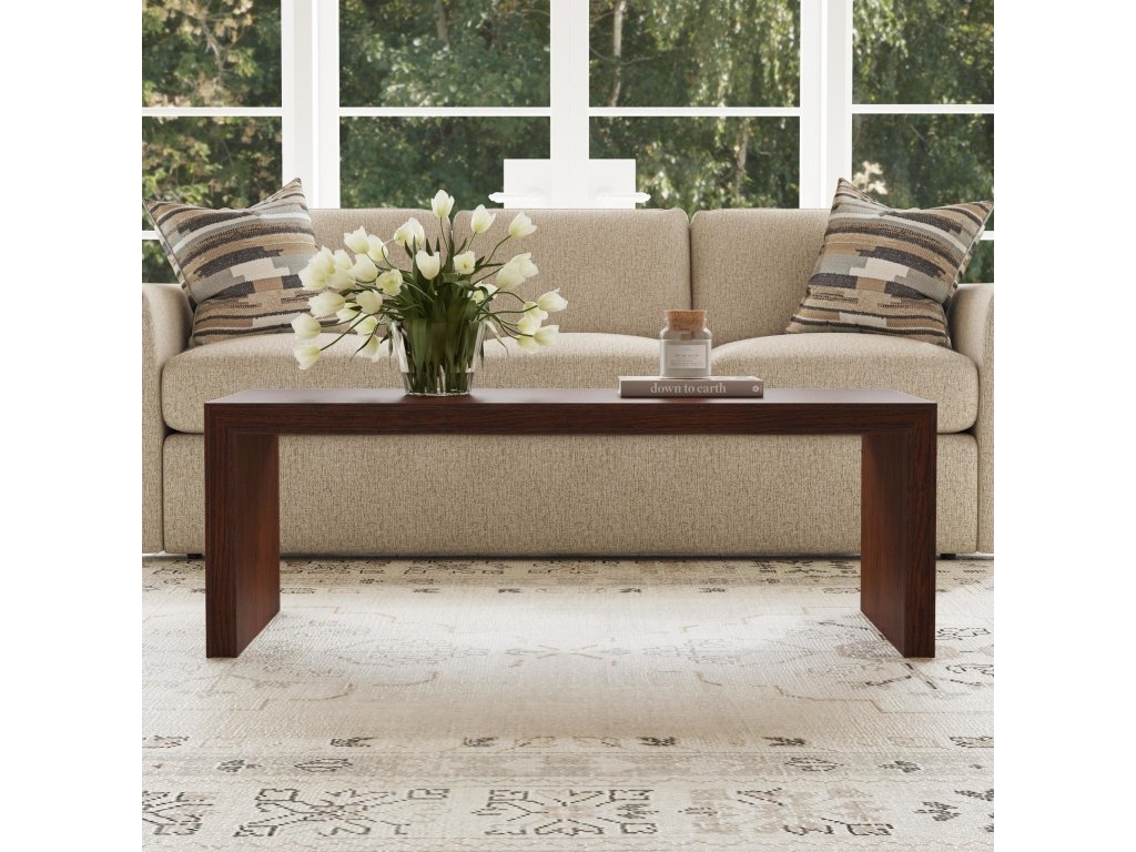 Waterfall Brown Rectangular Coffee Table - image 5