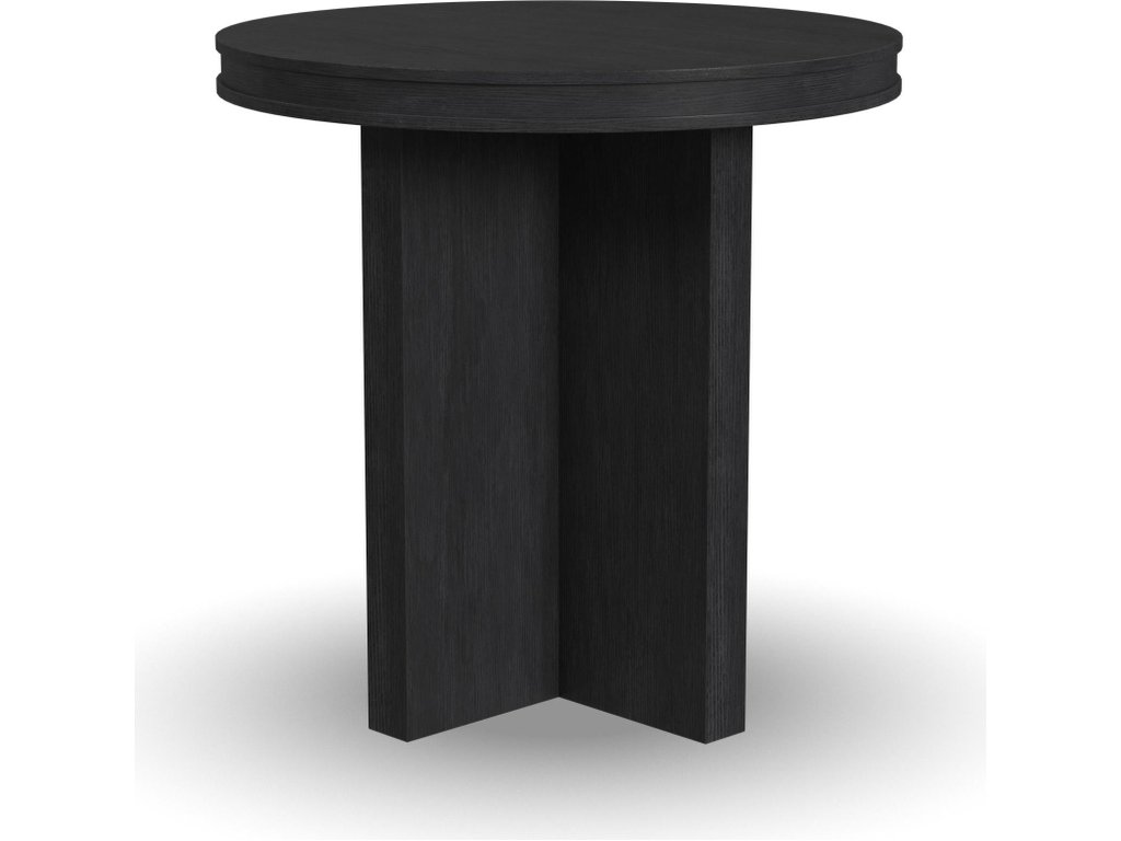 Waterfall Black Round End Table - image 3