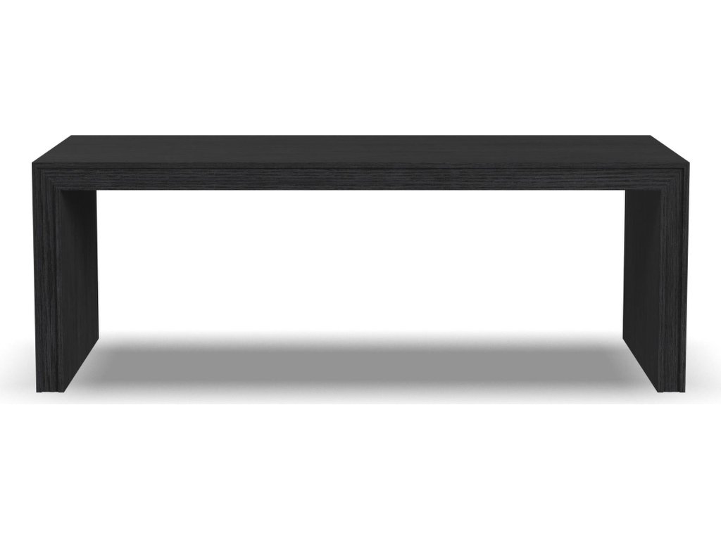 Waterfall Black Rectangular Coffee Table - image 1