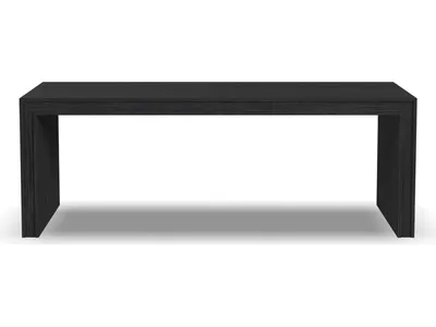 Waterfall Black Rectangular Coffee Table