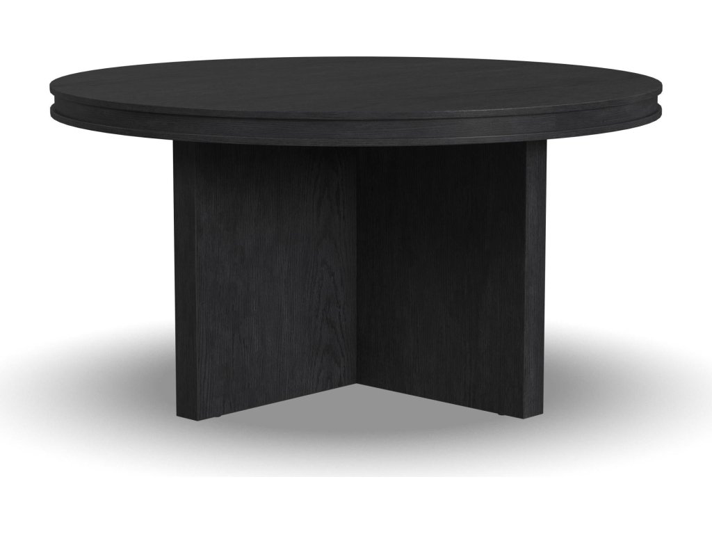 Waterfall Black Round Coffee Table - image 2