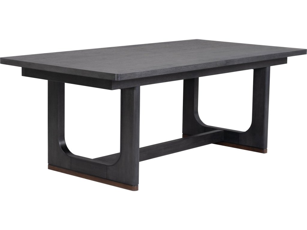 Waterfall Black Rectangular Dining Table - main image