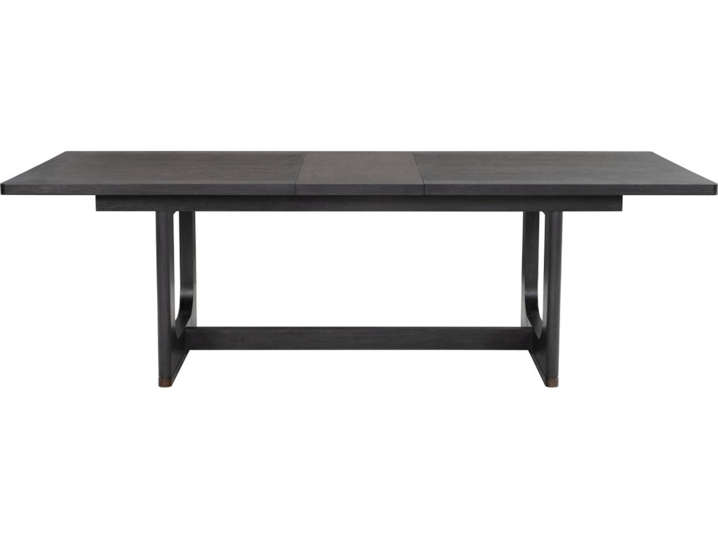 Waterfall Black Rectangular Dining Table - image 9