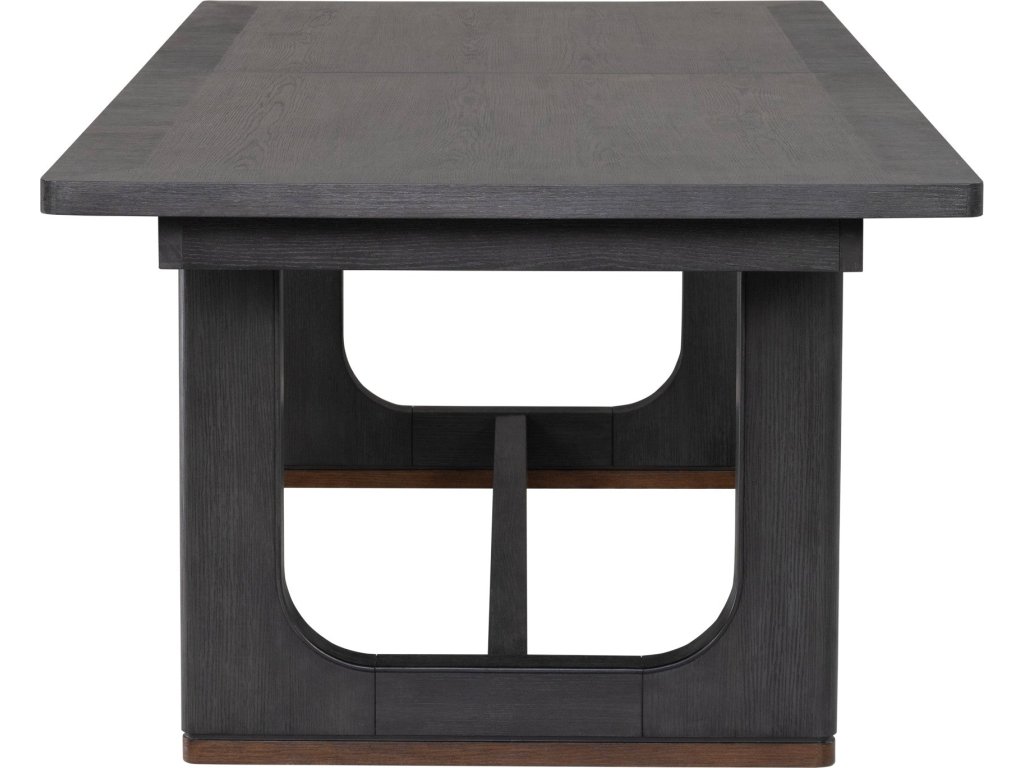 Waterfall Black Rectangular Dining Table - image 3