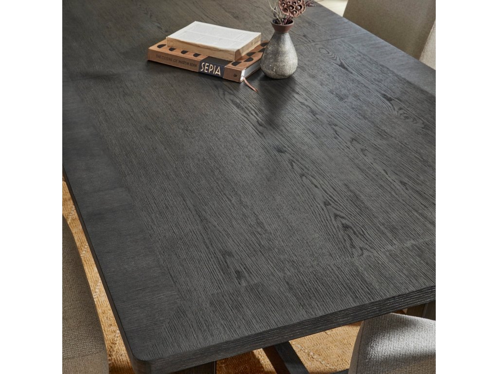 Waterfall Black Rectangular Dining Table - image 4