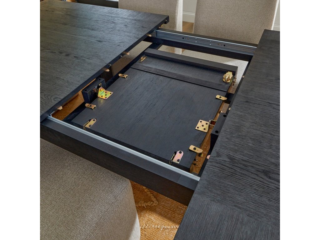 Waterfall Black Rectangular Dining Table - image 7