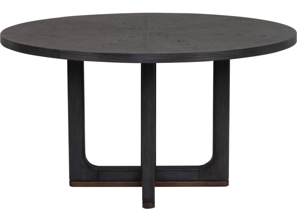 Waterfall Black Round Dining Table - image 2