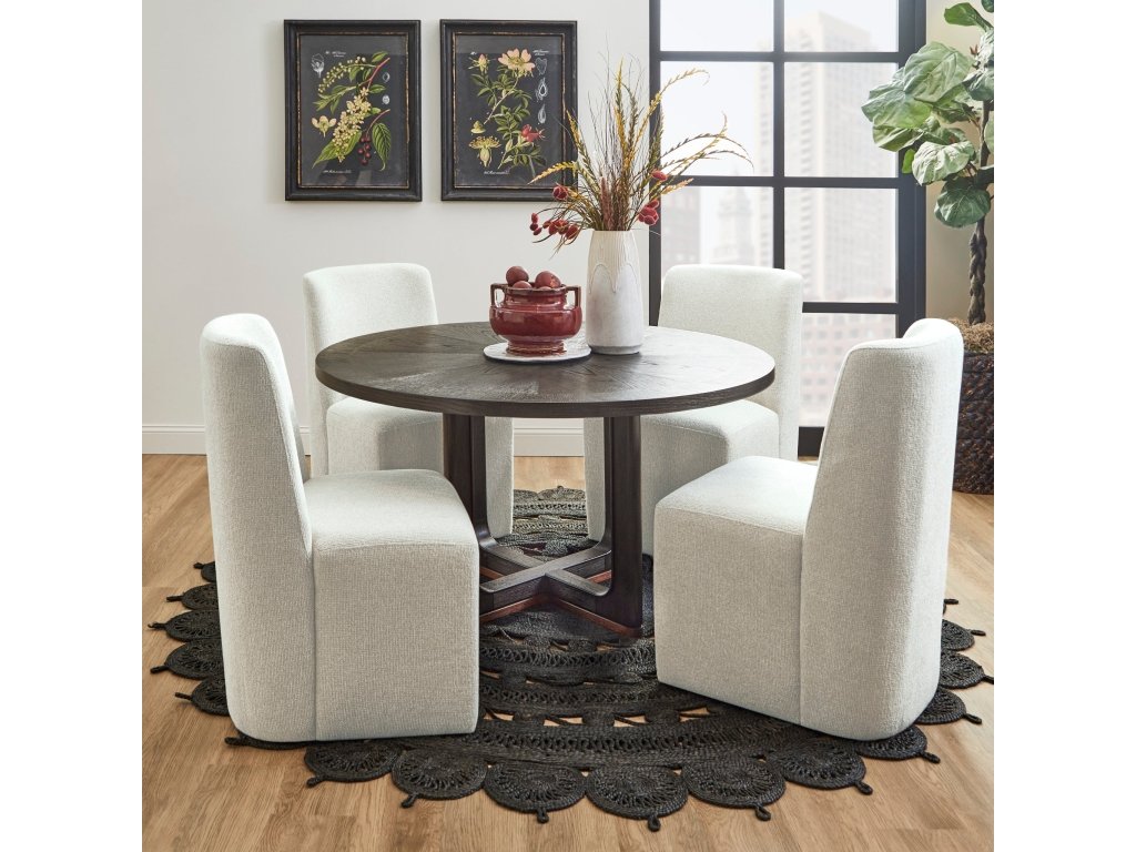Waterfall Black Round Dining Table - image 5