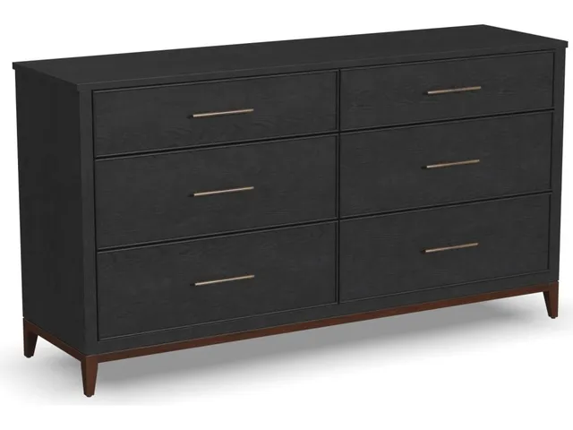 Waterfall Black Dresser