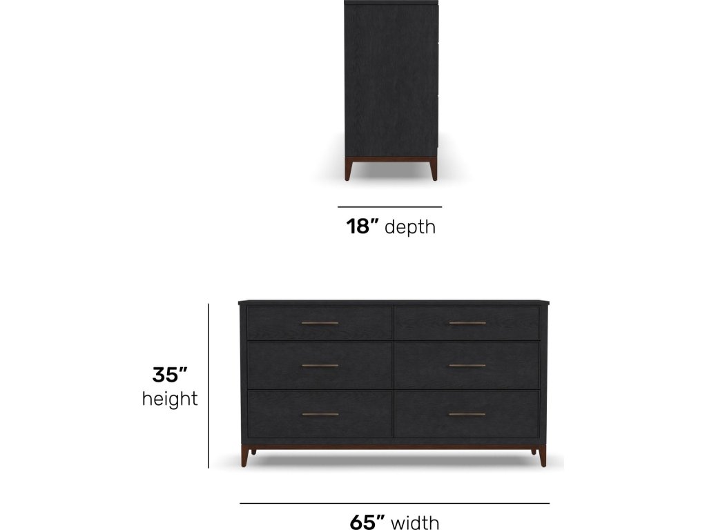 Waterfall Black Dresser - image 4