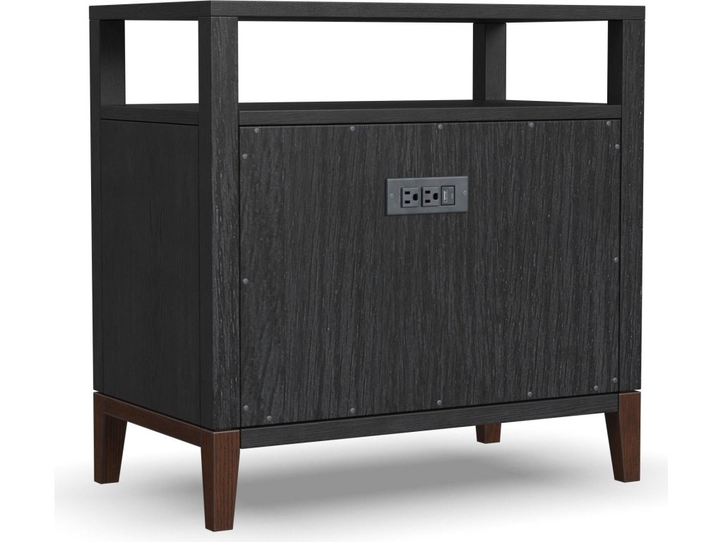 Waterfall Black Nightstand - image 6