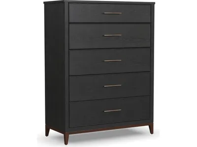Waterfall Black Drawer Chest