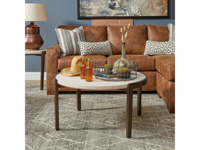 Palette Brown Round Coffee Table