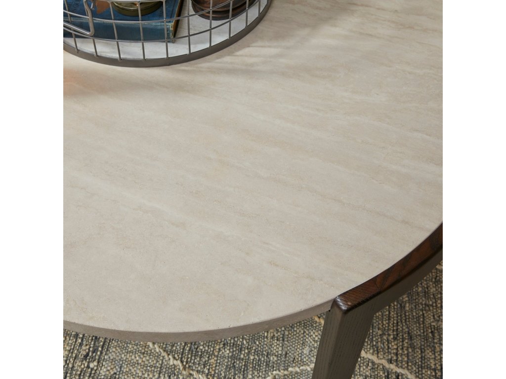 Palette Brown Round Coffee Table - image 3