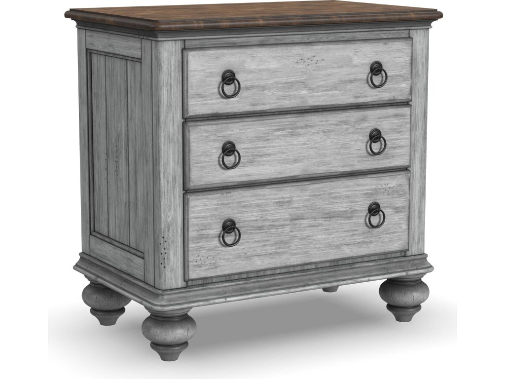 Plymouth Gray Nightstand - main image