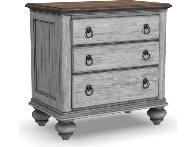 Plymouth Gray Nightstand