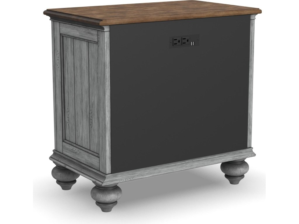 Plymouth Gray Nightstand - image 9