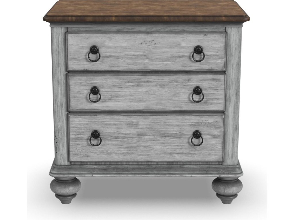 Plymouth Gray Nightstand - image 2