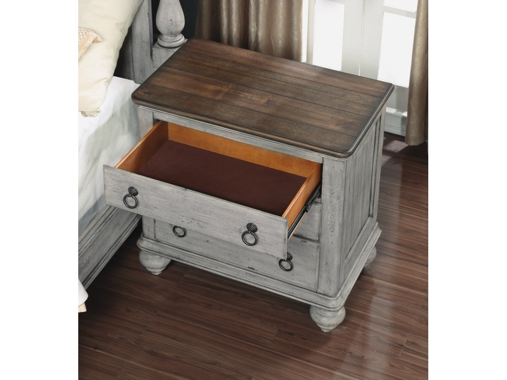 Plymouth Gray Nightstand - image 4