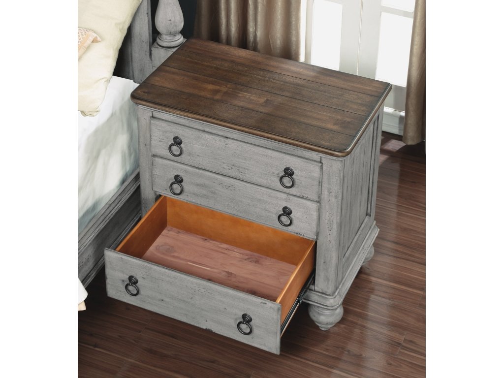 Plymouth Gray Nightstand - image 6