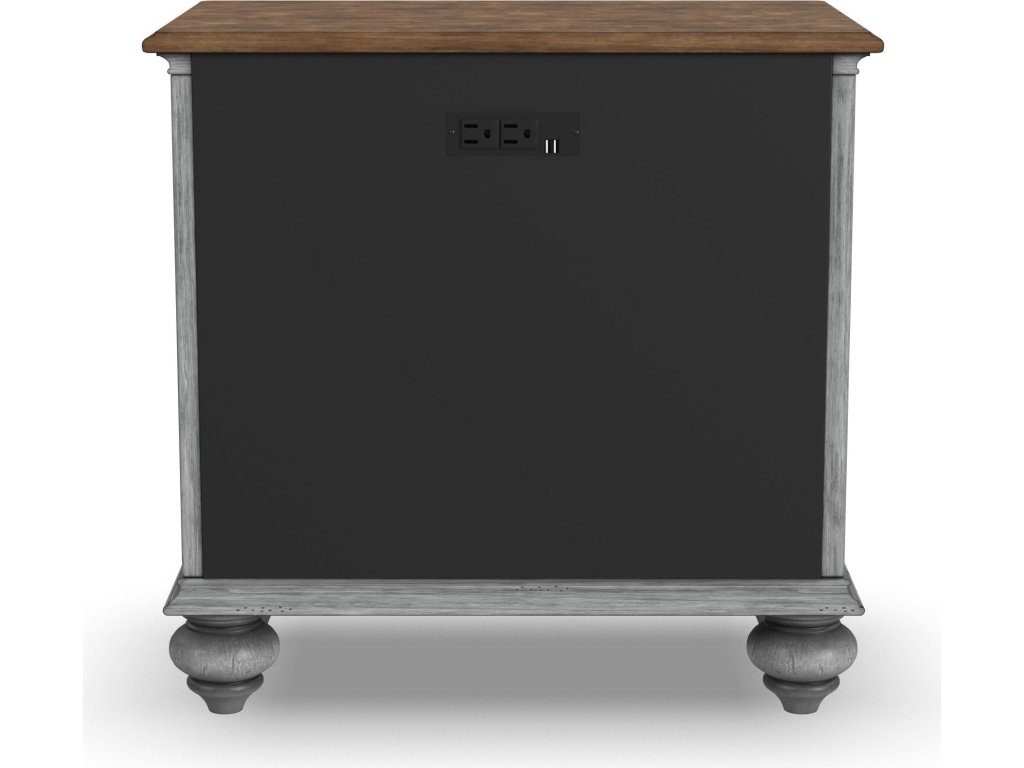 Plymouth Gray Nightstand - image 8
