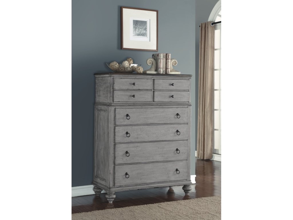 Plymouth Gray Drawer Chest - image 1