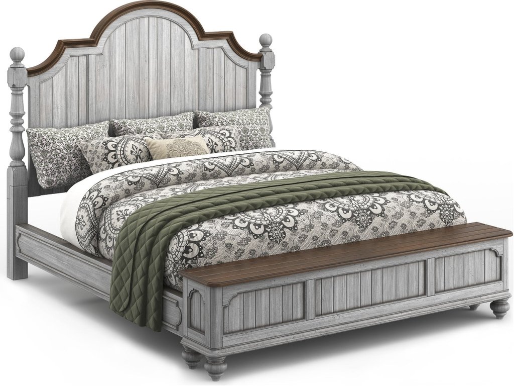 Plymouth Gray King Storage Bed - image 2