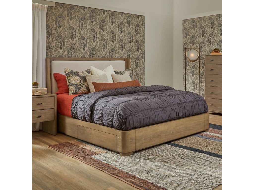 Normandy King Upholstered Storage Bed - image 1