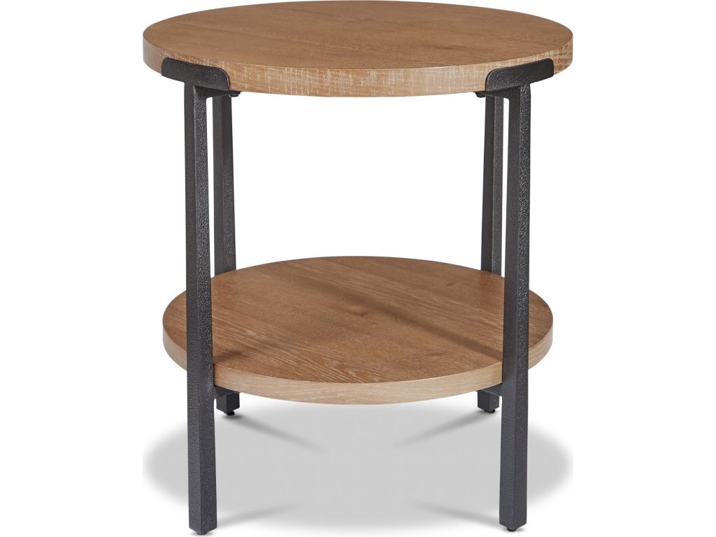 Millwork Brown Round End Table - image 2