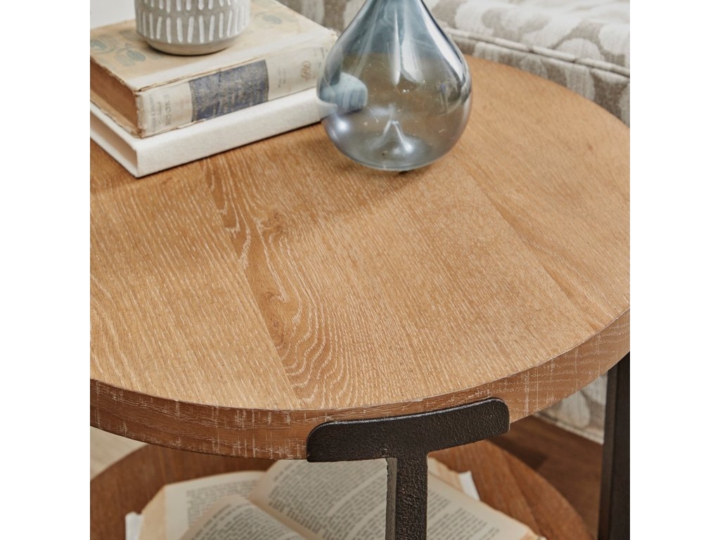 Millwork Brown Round End Table - image 4
