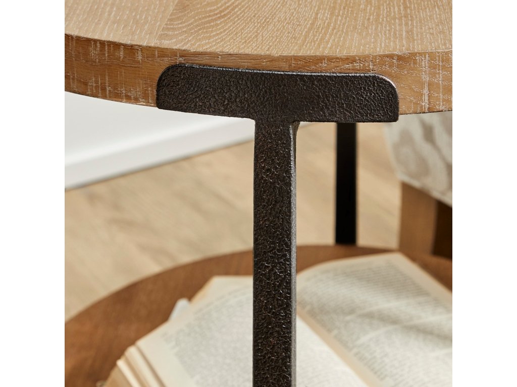 Millwork Brown Round End Table - image 5