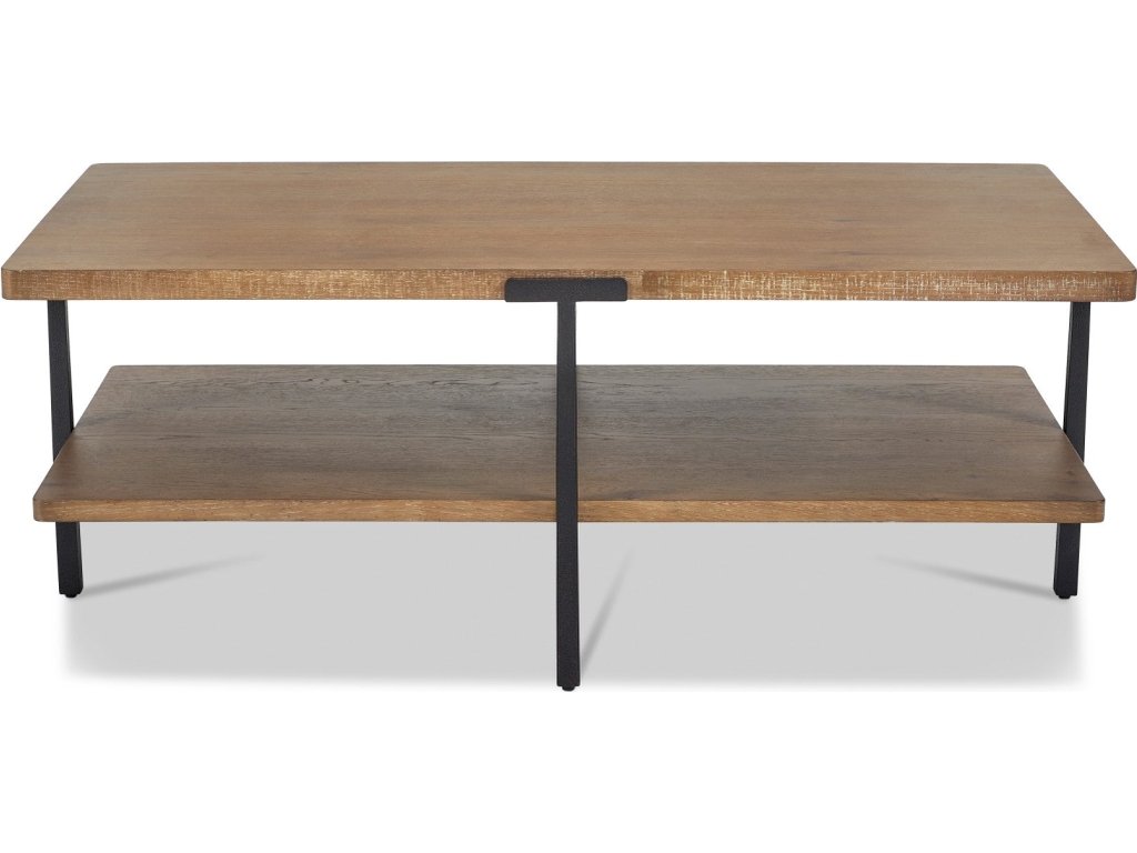 Millwork Brown Rectangular Coffee Table - image 2