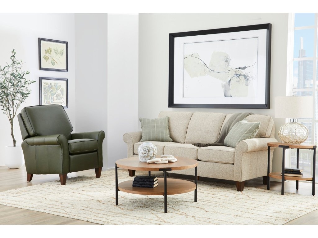 Millwork Brown Round Coffee Table - image 6