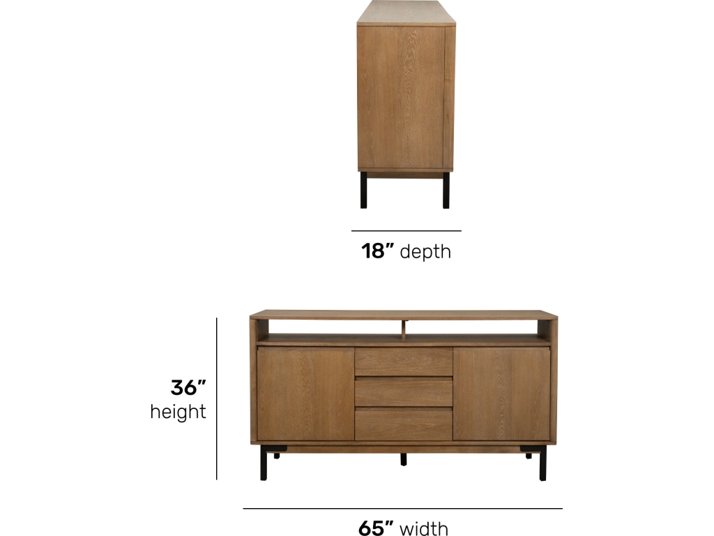 Millwork Brown Sideboard - image 4