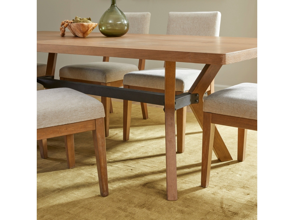 Millwork Brown Rectangular Dining Table - image 5