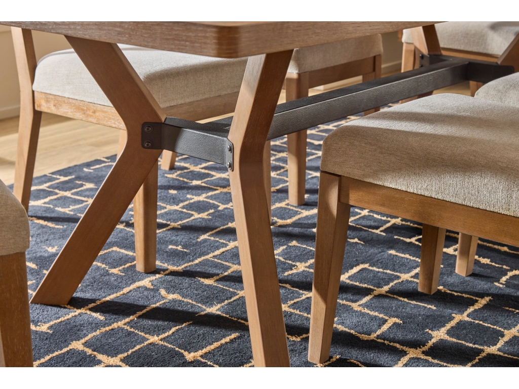 Millwork Brown Rectangular Dining Table - image 8