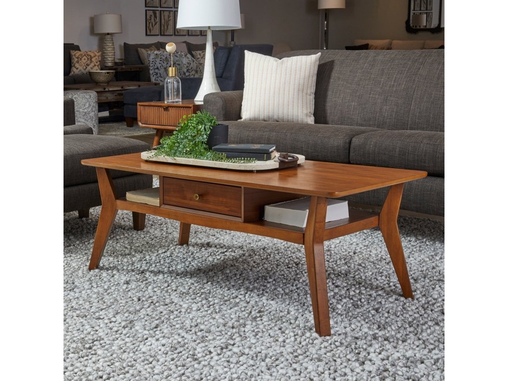 Ludwig Brown Rectangular Coffee Table - image 1