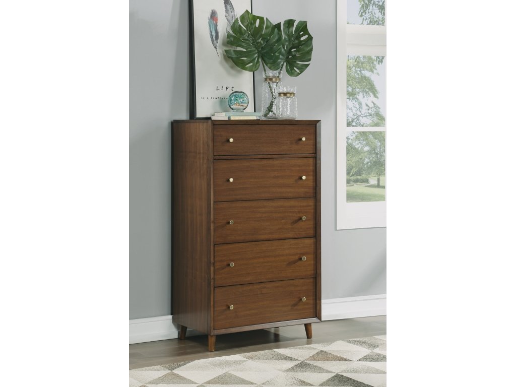 Ludwig Brown Drawer Chest - image 1