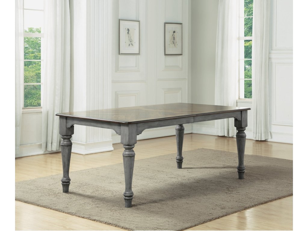 Plymouth Gray Rectangular Dining Table - image 1