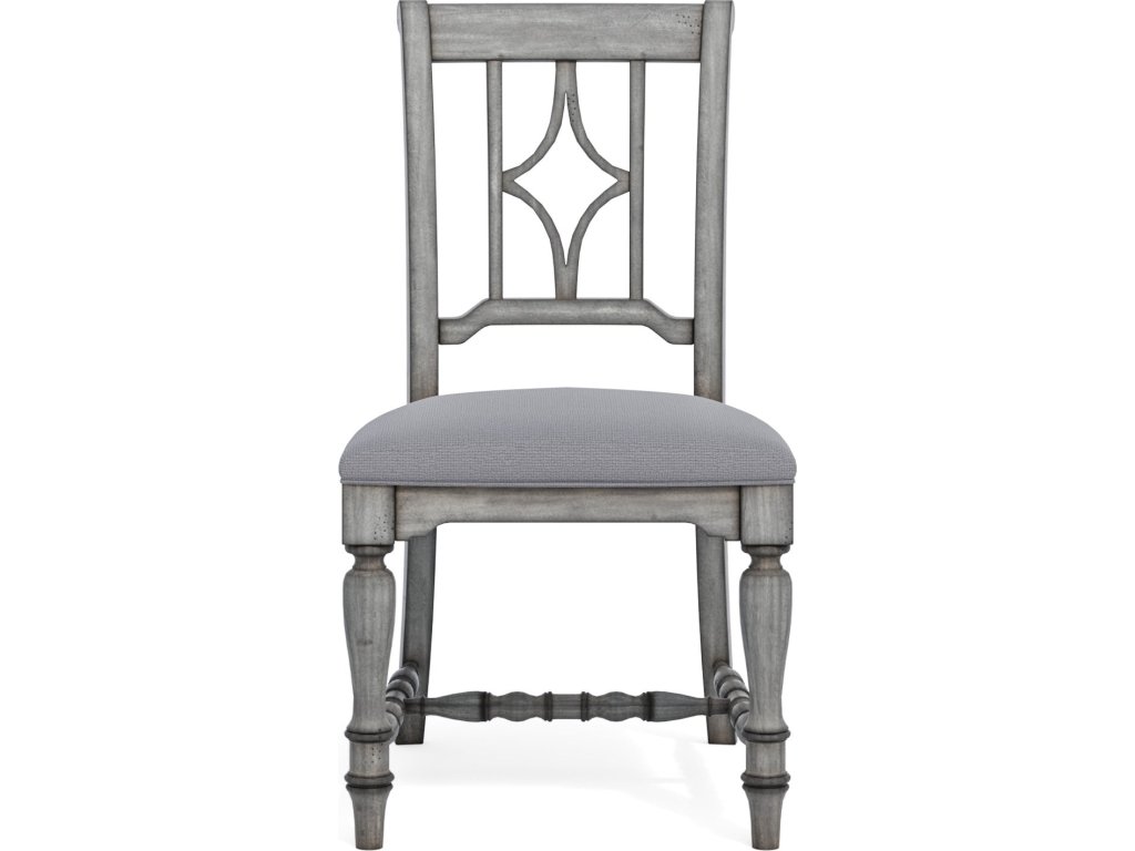 Plymouth Gray Pair of Armless Dining Chairs - image 2