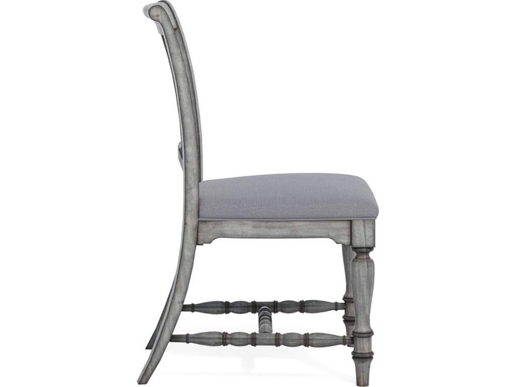 Plymouth Gray Pair of Armless Dining Chairs - image 3