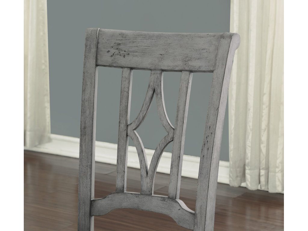 Plymouth Gray Pair of Armless Dining Chairs - image 4