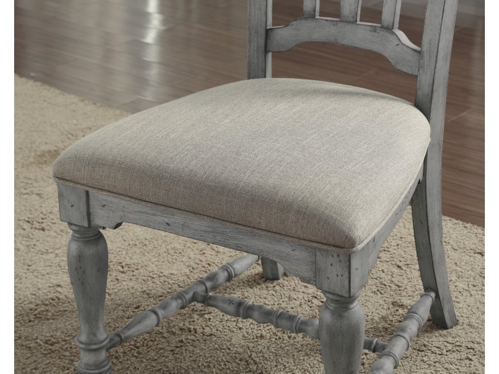 Plymouth Gray Pair of Armless Dining Chairs - image 5