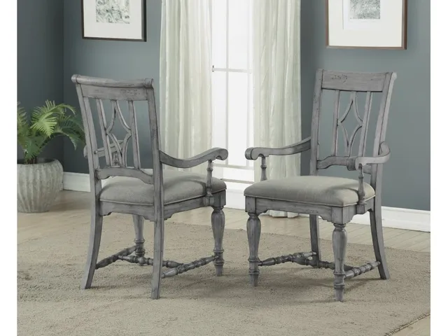Plymouth Gray Pair of Dining Chairs - Alternative View