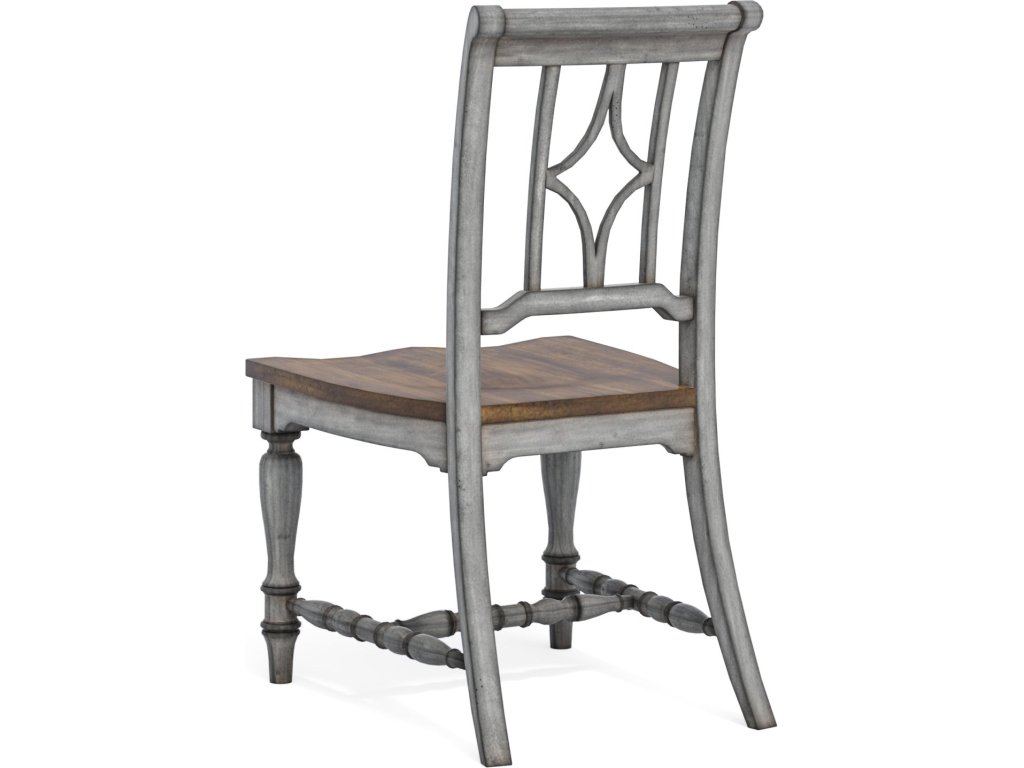 Plymouth Gray Pair of Armless Dining Chairs - image 6