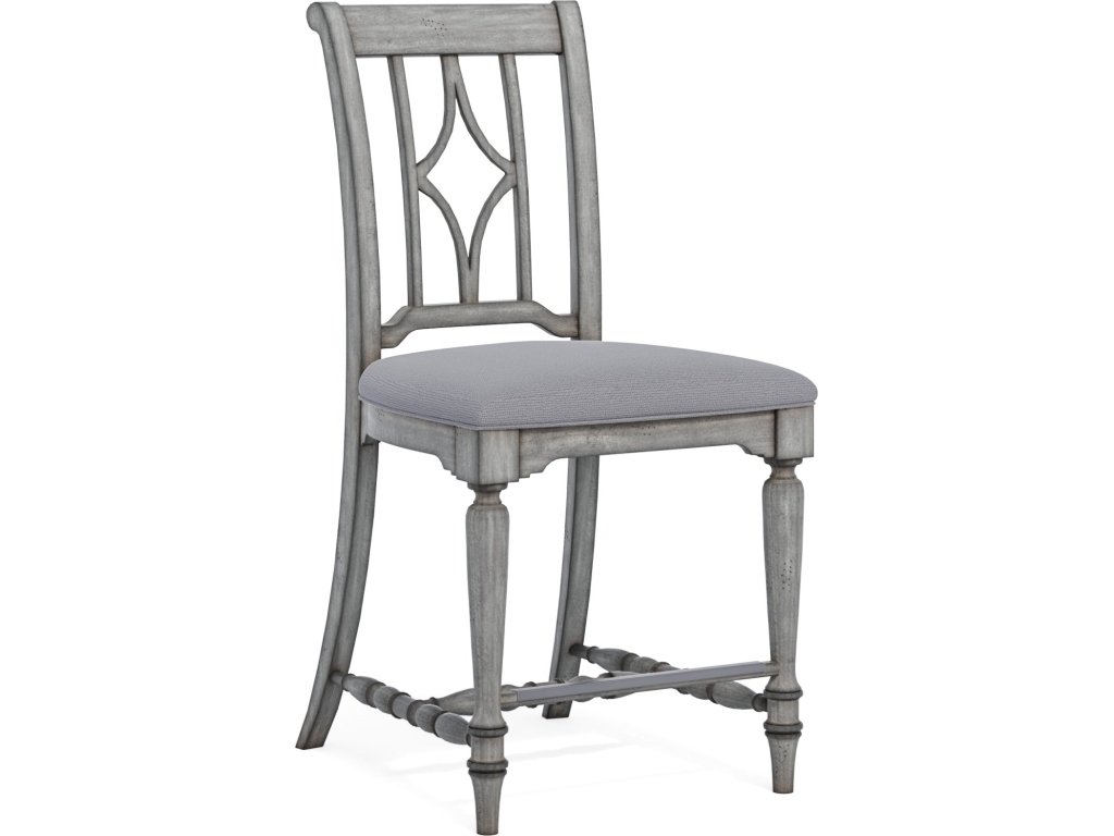 Plymouth Gray Pair of Armless Dining Chairs - main image