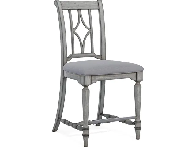 Plymouth Gray Pair of Armless Dining Chairs
